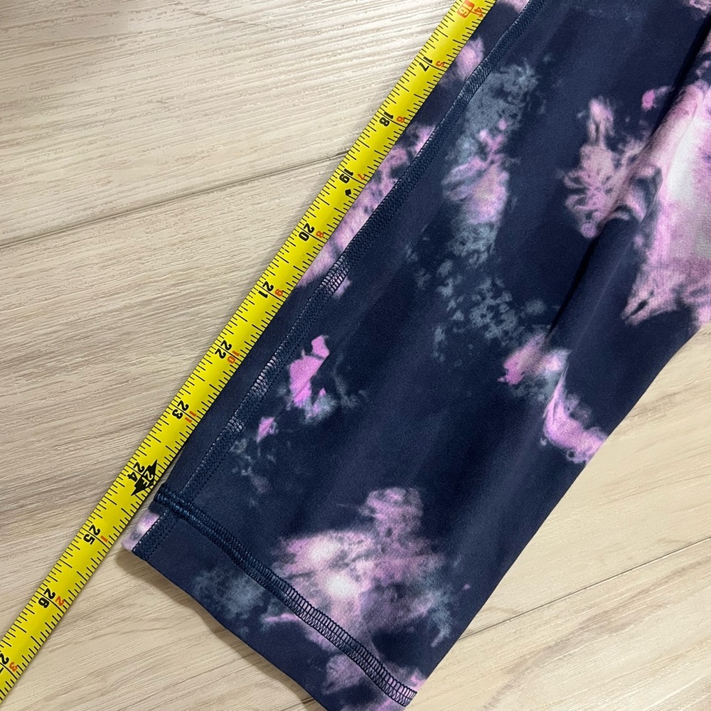 Lululemon Align High-Rise 25” leggings Circulate Tie Dye Mineral Blue size 12 - Picture 4 of 7